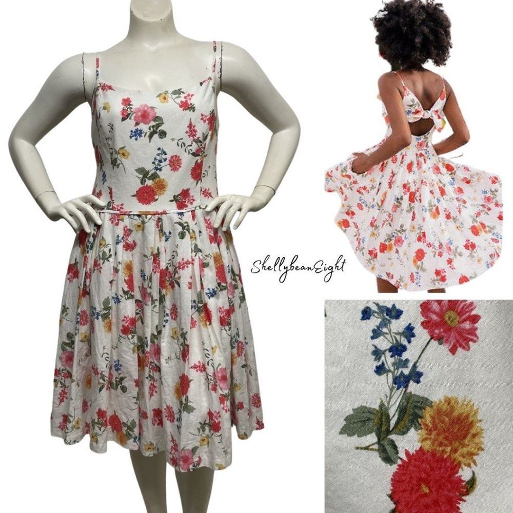GAL MEETS GLAM Cassie Fit & Flare Bow Dress 18 XXL